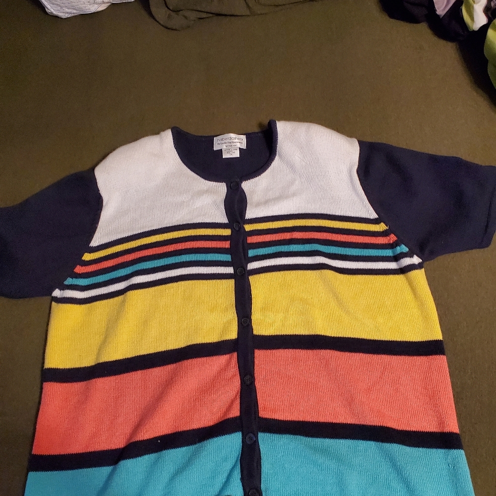 Plus sized Leslie fay sportwares haberdashery sweater